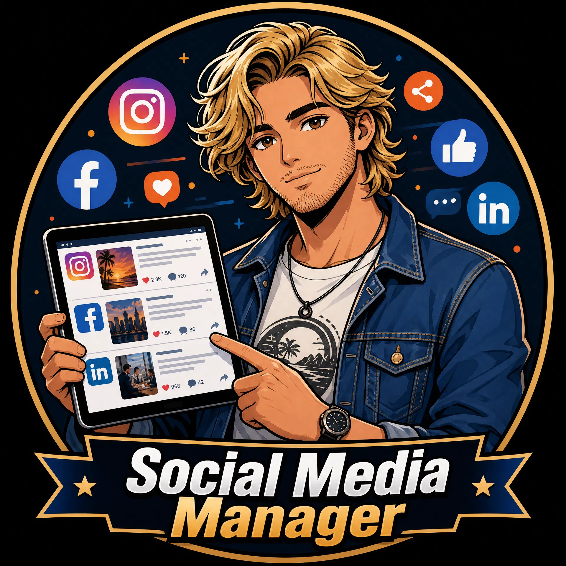 Portrait de Louis, Social Média Manager