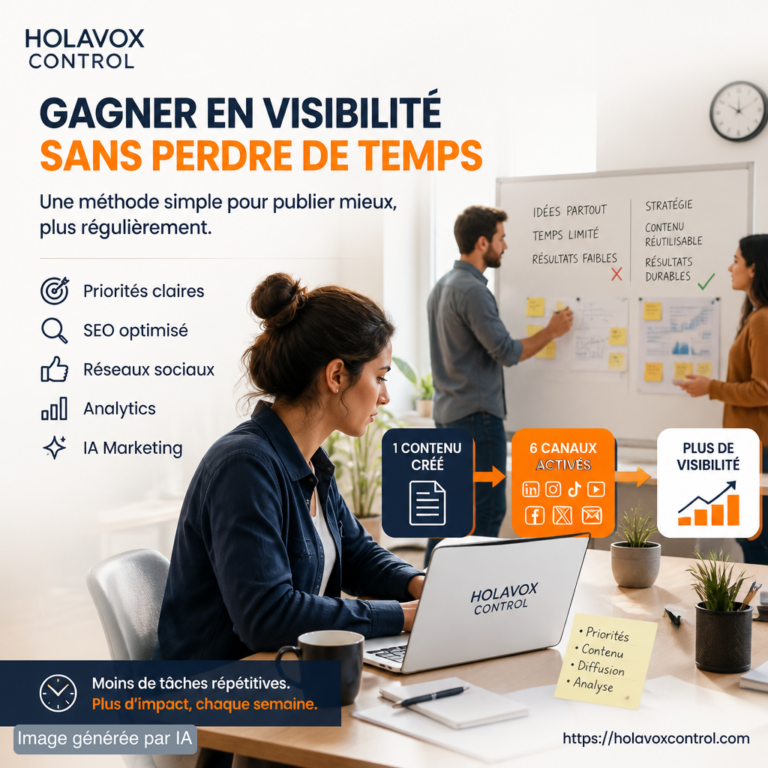 Gagner en visibilité sans perdre de temps : une méthode simple pour publier mieux, plus régulièrement