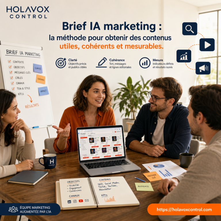 Brief IA marketing : la méthode pour obtenir des contenus utiles, cohérents et mesurables
